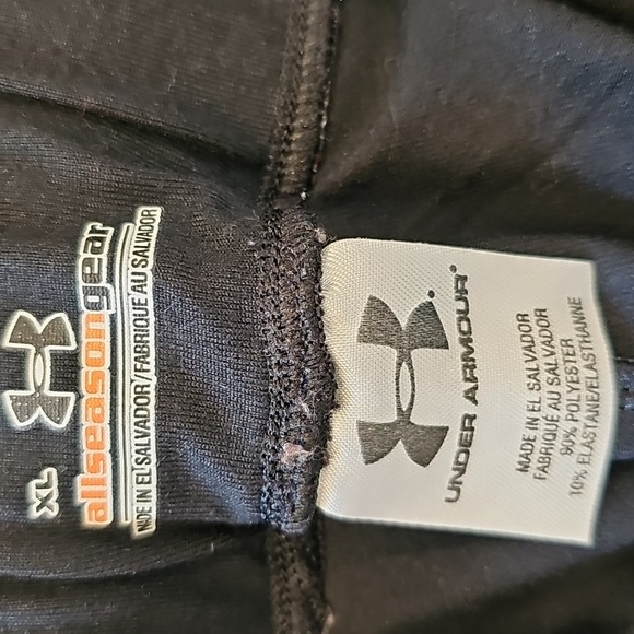 Under Armour Black Sweatpants with Pink Logo - Picture 2 of 4